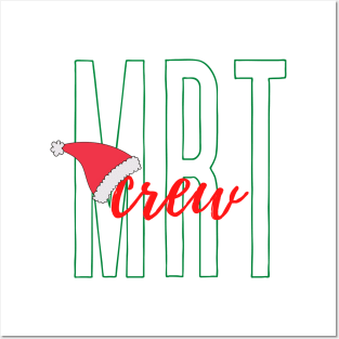 MRT Crew with Santa Hat White Background Posters and Art